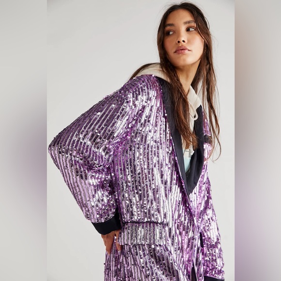 𝓯𝓹 Free People ~ Ella Duster in Orchid Dust Combo - Picture 6 of 16